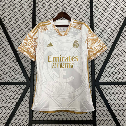 2023/2024 Real Madrid Golden white dragon Special Edition  Football Shirt1:1 Thai Quality