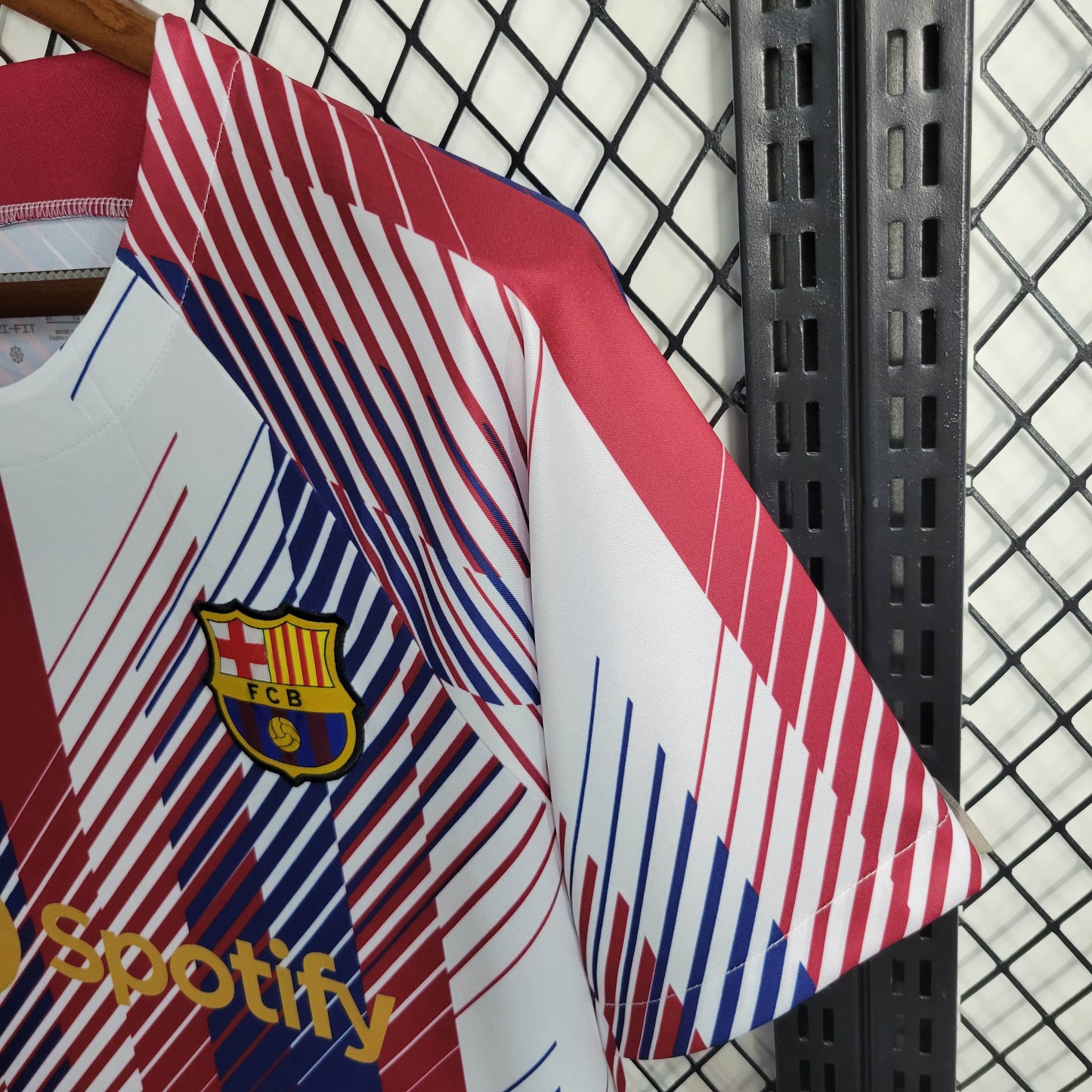 2023/2024 Barcelona Training Wear Red White Blue Jersey