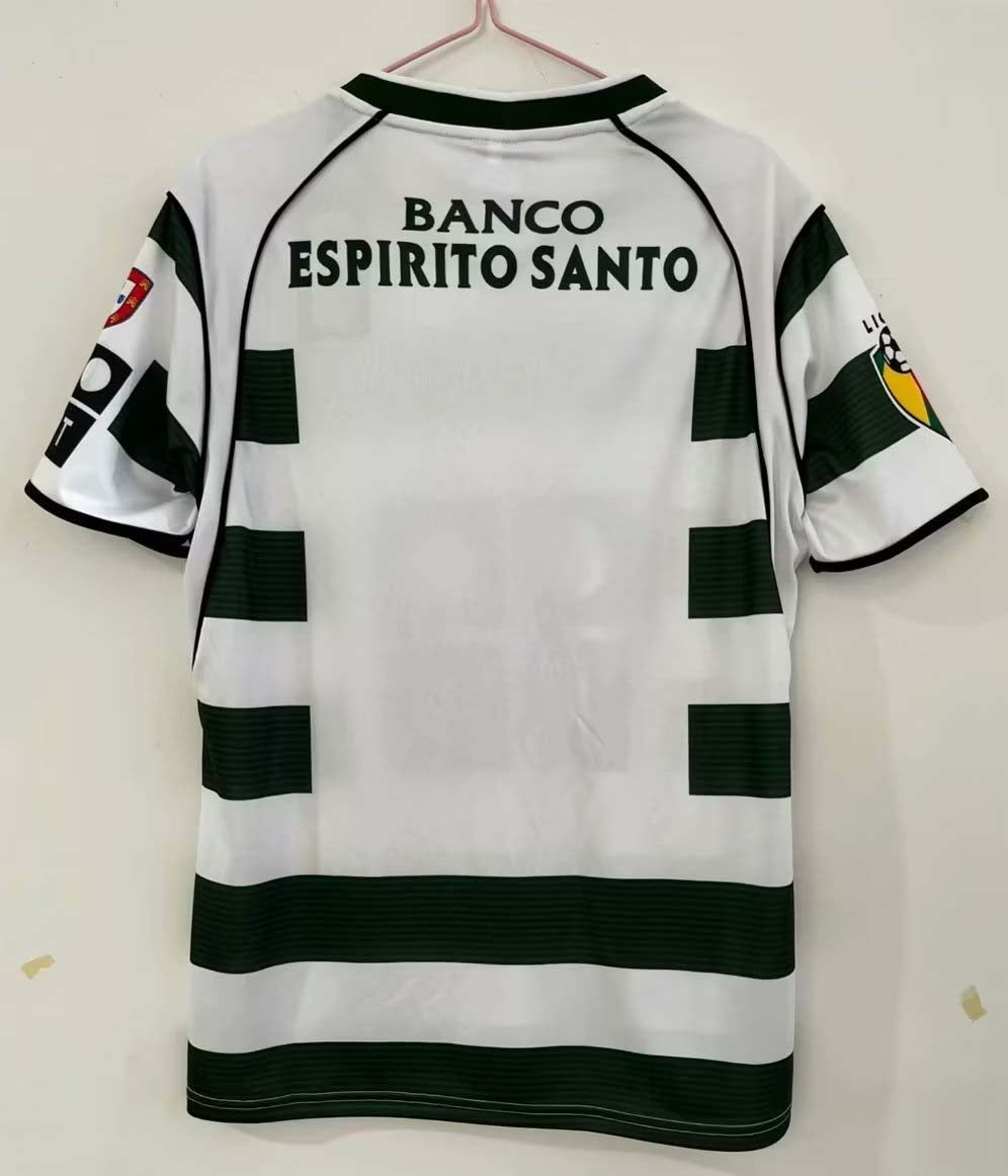 2002/2003 Retro Sporting Lisbon Home Football Shirt 1:1 Thai Quality