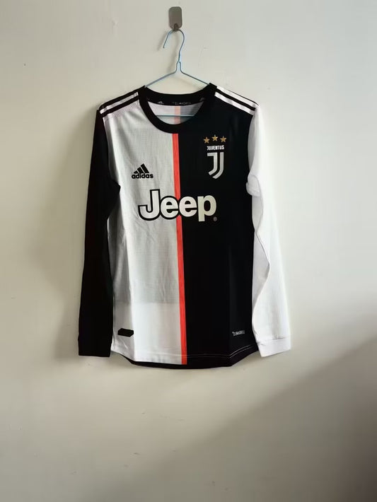 2019/2020 Retro Player Version Long Sleeve Juventus Home Football Shirt 1:1 Thai Quality