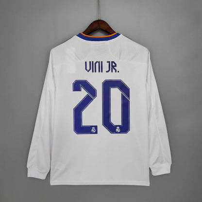 2021/2022 VINI JR.#20 Long Sleeve Real Madrid Home Final Edition Jersey