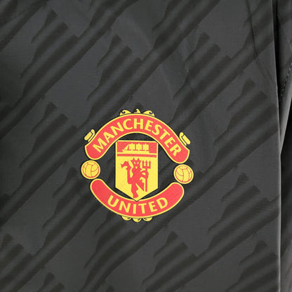 2022/2023 Manchester United Windbreaker Black Red Edge