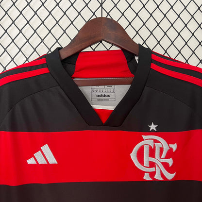 2024/2025 Long Sleeve Flamengo Home Jersey 1:1 Thai Quality