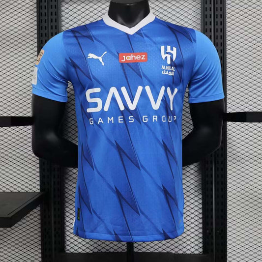 2023/2024 Player Version Al-Hilal Saudi Home Football Shirt