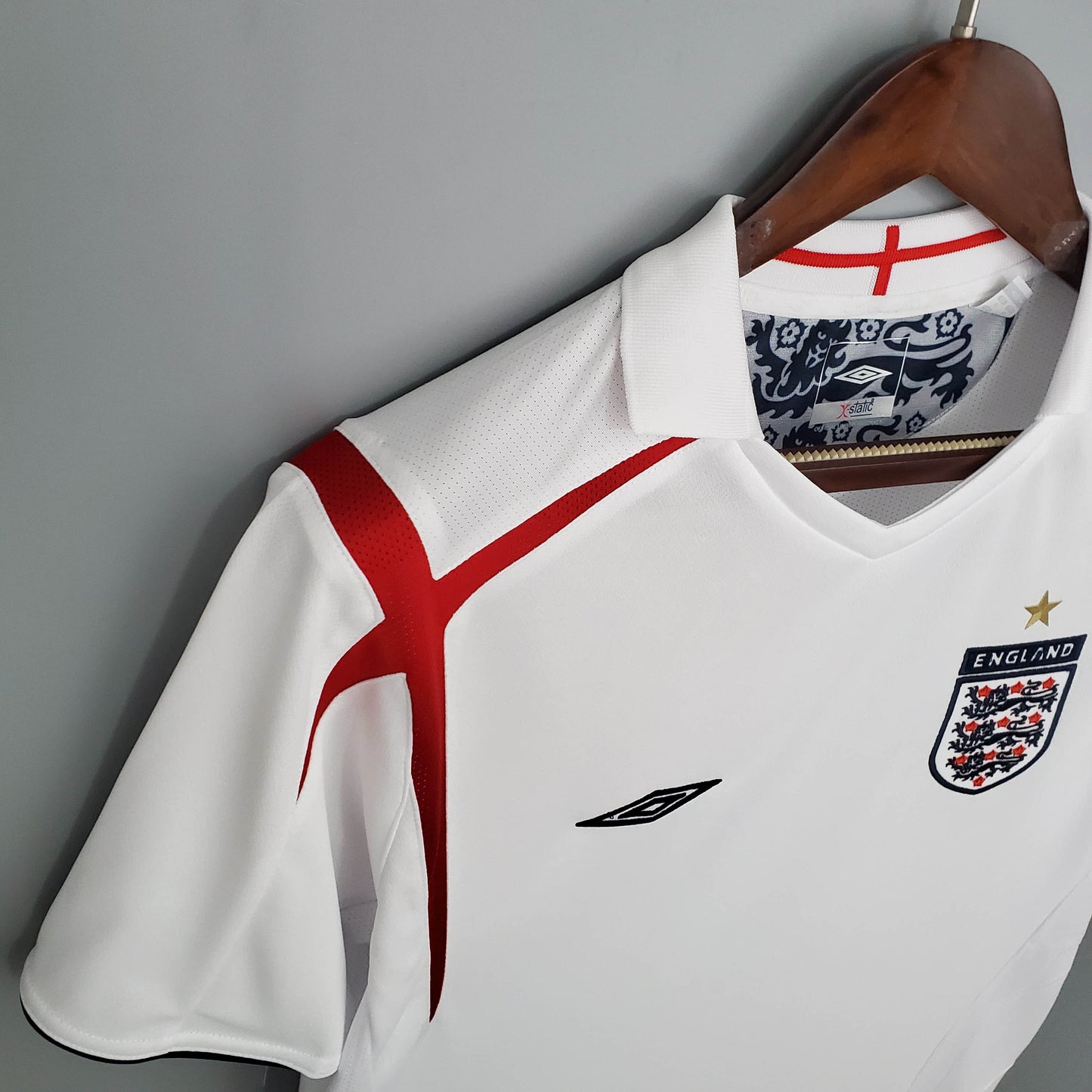 2006 Retro England Home Soccer Jersey