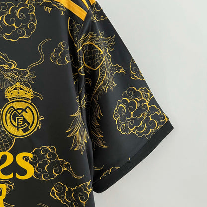 2023/2024 Real Madrid Special Edition Gold Dragon Football Shirt1:1 Thai Quality