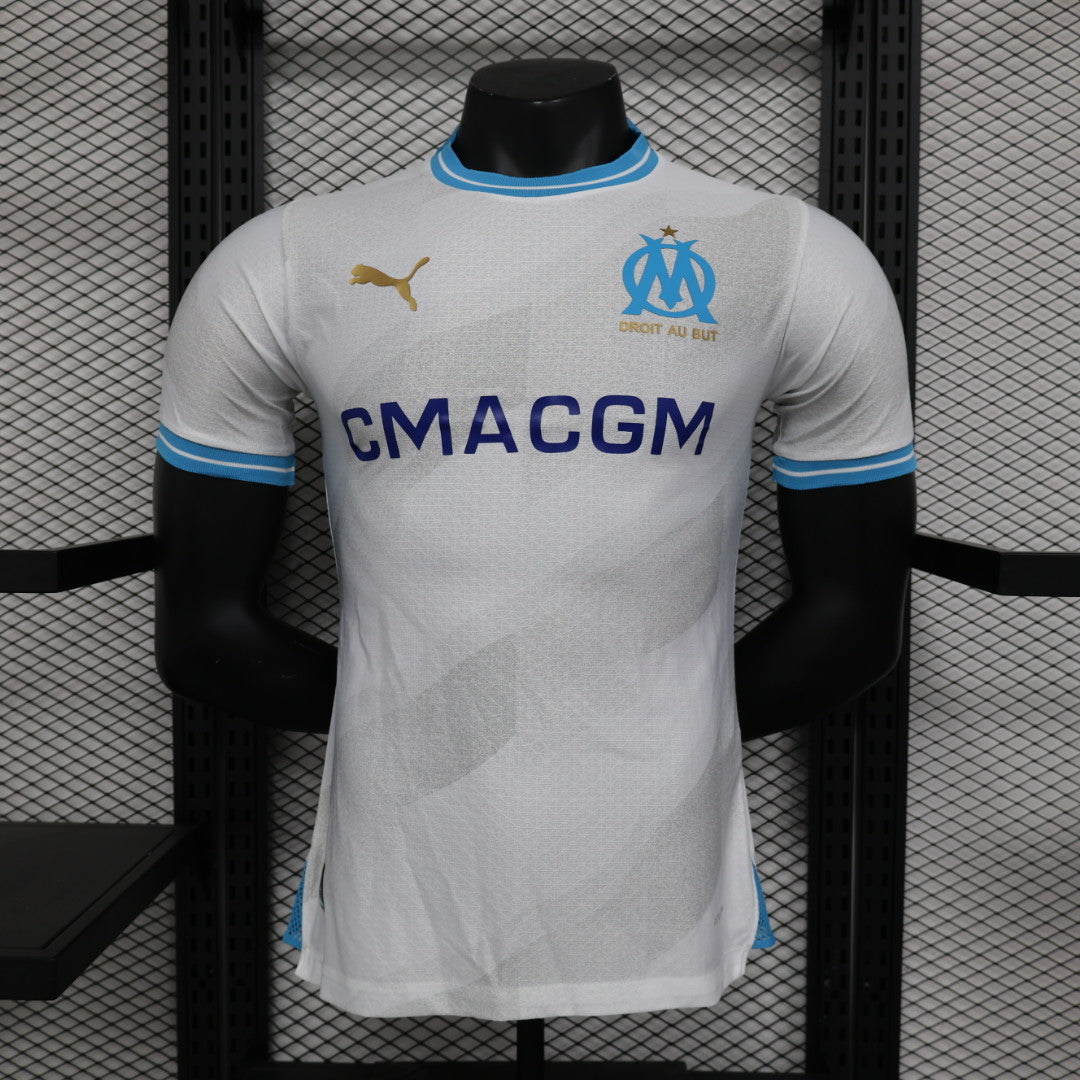 2023/2024 Player Version Olympique de Marseille Home Football Jersey