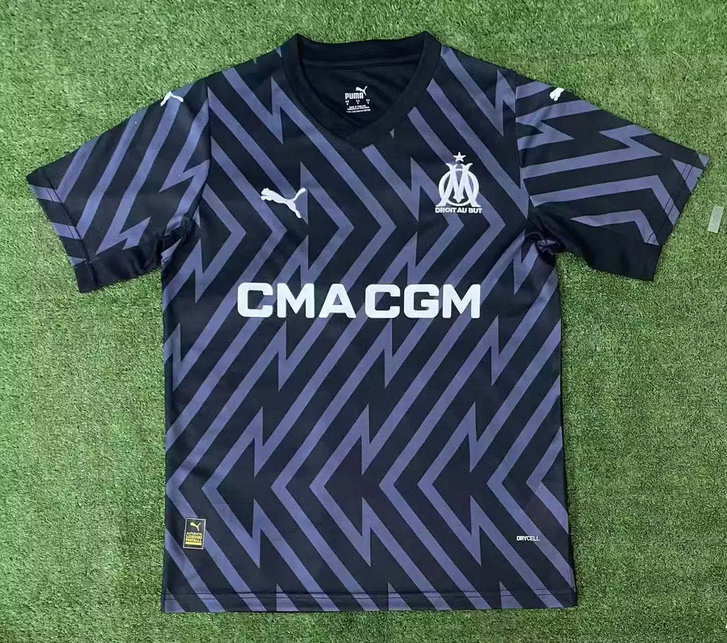 2023/2024 Olympique de Marseille Goalkeeper Black Soccer Jersey 1:1 Thailand Quality