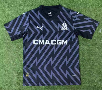 2023/2024 Olympique de Marseille Goalkeeper Black Soccer Jersey 1:1 Thailand Quality