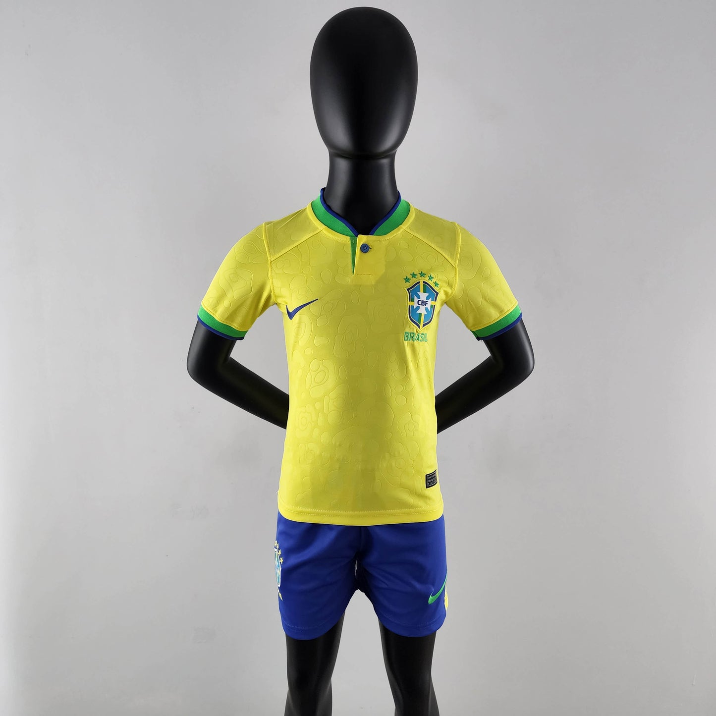 2022 World Cup Brazil Home Soccer Jersey Kids Size