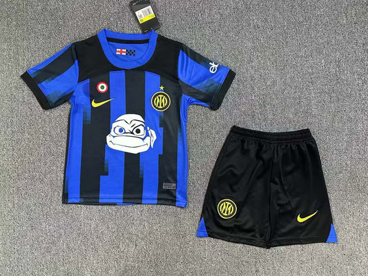 2023/2024 Inter Milan Home Ninja Turtle Edition Football Jersey1:1 Quality Thai Kids Size