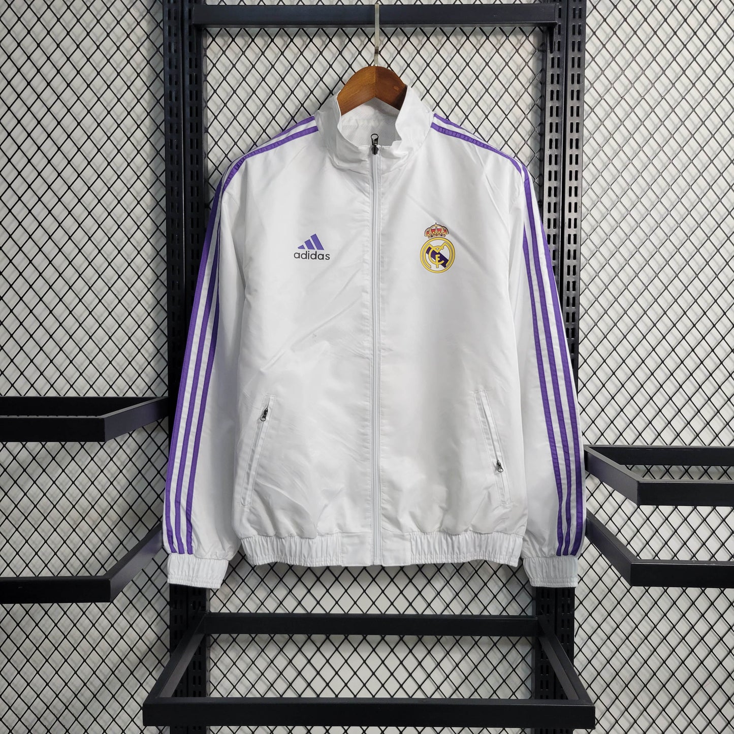 2023/2024 Real Madrid Reversible Windbreaker White