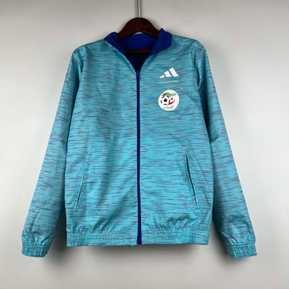 2023-2024 Algeria National Reversible Windbreaker Blue Soccer Jersey 1:1 Thai Quality