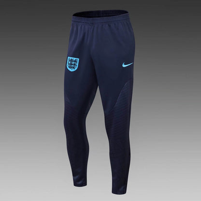 2022 England Half-Pull Training Suit Blue Soccer Jersey Set