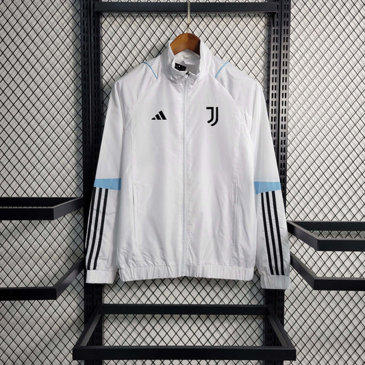 2023 Juventus Soccer Jersey Windbreaker white