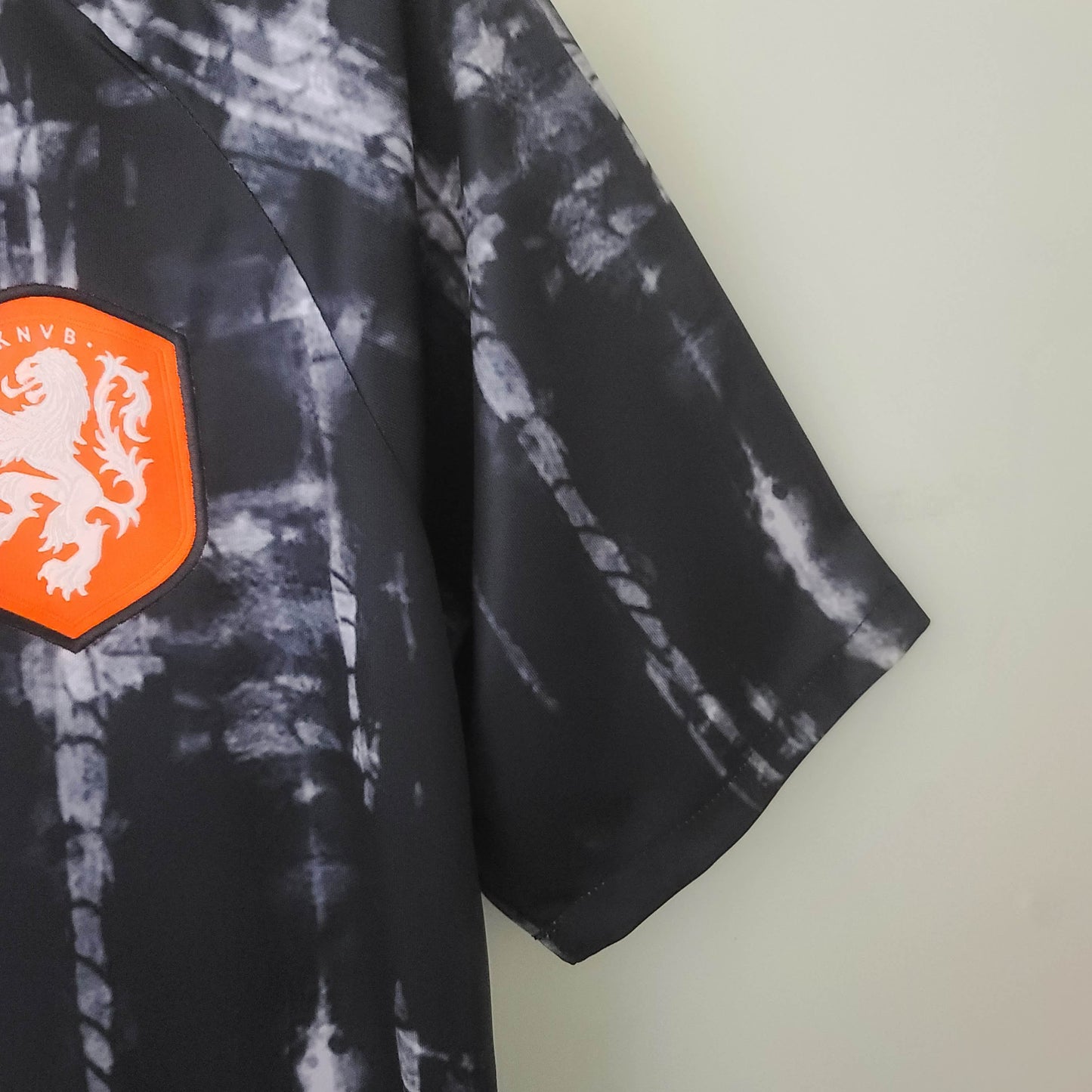 2022 Netherlands Training Wear Black Soccer Shirt