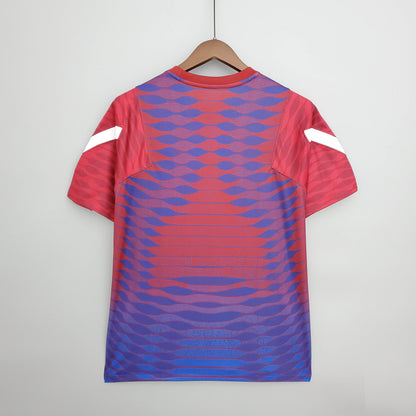 2021-2022 Barcelona Training Suit Red And Blue