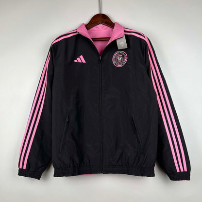 2023/2024 Inter Miami Reversible Windbreaker（black-pink）Soccer Jersey 1:1 Thai Quality