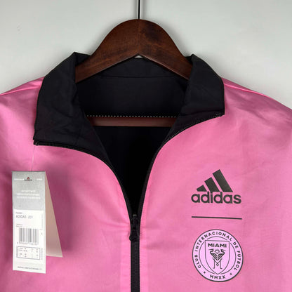 2023/2024 Inter Miami Reversible Windbreaker（black-pink）Soccer Jersey 1:1 Thai Quality