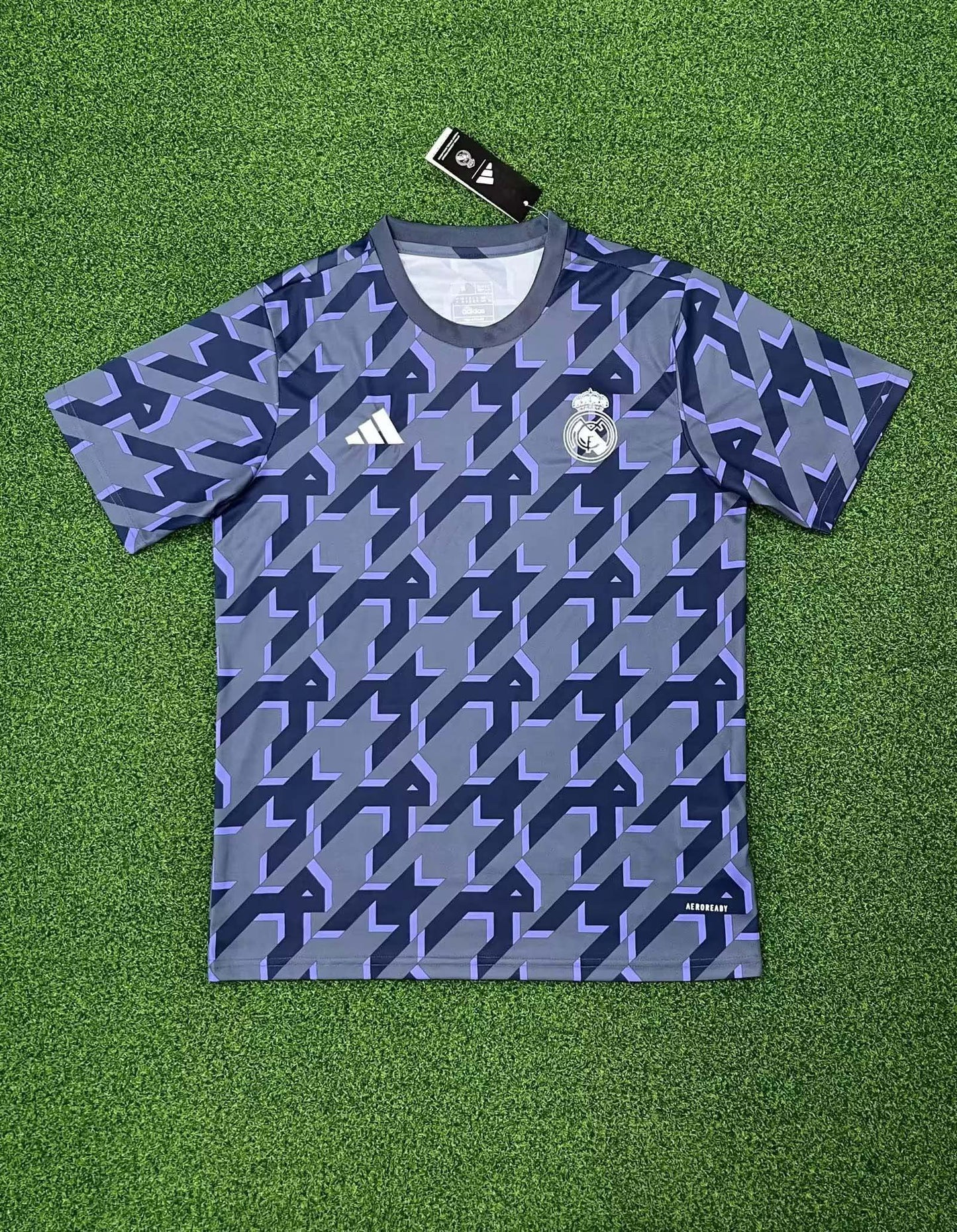 2023/2024 Real Madrid Gray Training Wear Football Shirt