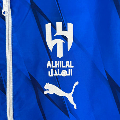 2023/2024 Al-Nassr Reversible Windbreaker（White-Blue）Soccer Jersey 1:1 Thai Quality