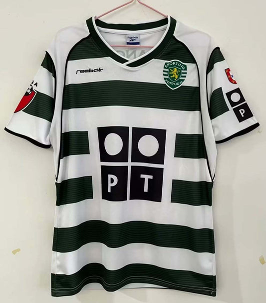 2002/2003 Retro Sporting Lisbon Home Football Shirt 1:1 Thai Quality