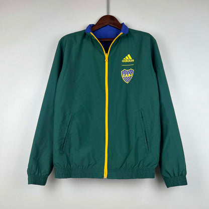 2023-2024 Boca Juniors Reversible Windbreaker（Blue-Green）Soccer Jersey 1:1 Thai Quality