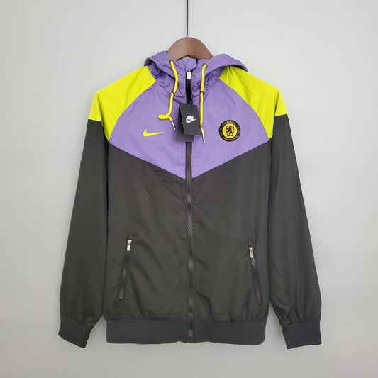 2023/2024 Chelsea Jersey Windbreaker Black and purple