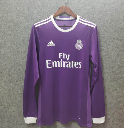 2016/2017 Retro Long Sleeve Real Madrid Away