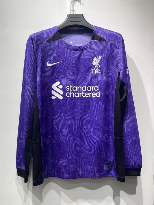 2023/2024 Long Sleeve Liverpool Third Away Football Shirt 1:1 Thai Quality