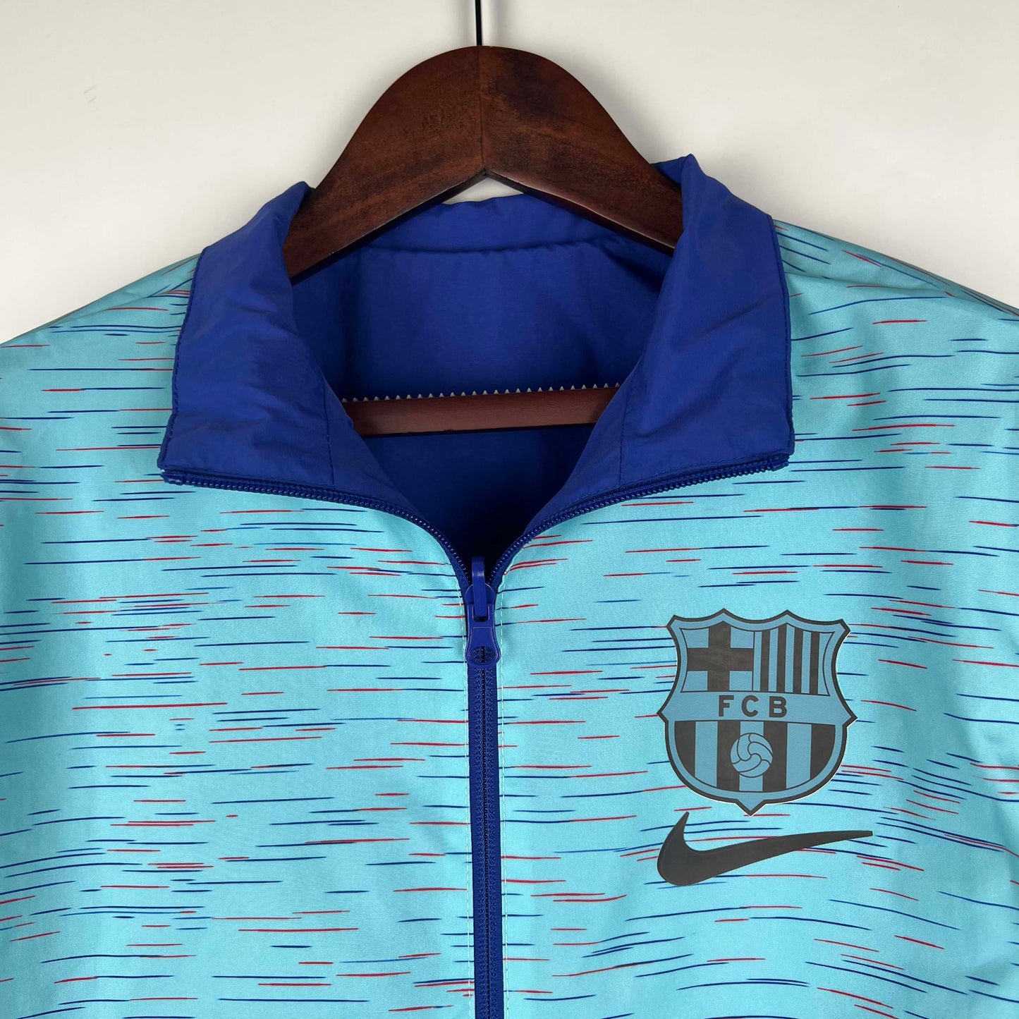 2023/2024 Barcelona Reversible Windbreaker Blue Soccer Jersey 1:1 Thai Quality