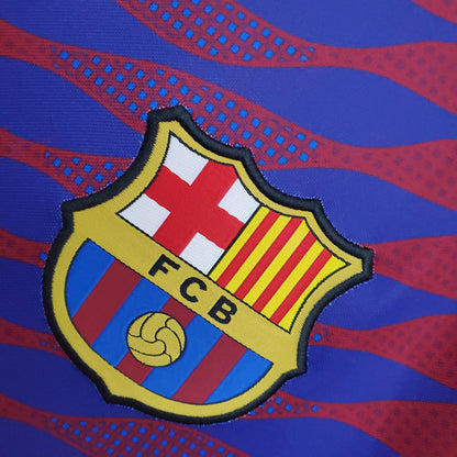 2021-2022 Barcelona Training Suit Red And Blue