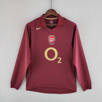 2005/2006 Retro Long Sleeve Arsenal Home Football Shirt 1:1 Thai Quality