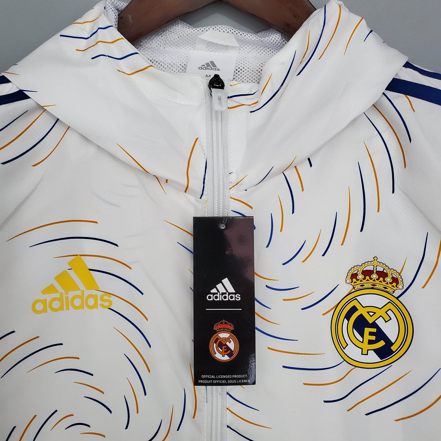 2021/2022 Real Madrid Jersey Windbreaker White(Blue Edge)