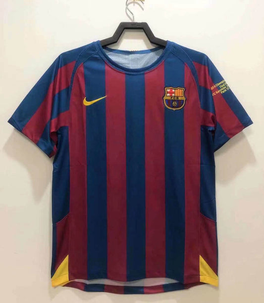 2005/2006 Retro Barcelona Home Football Shirt UEFA Champions League 1:1 Thai Quality