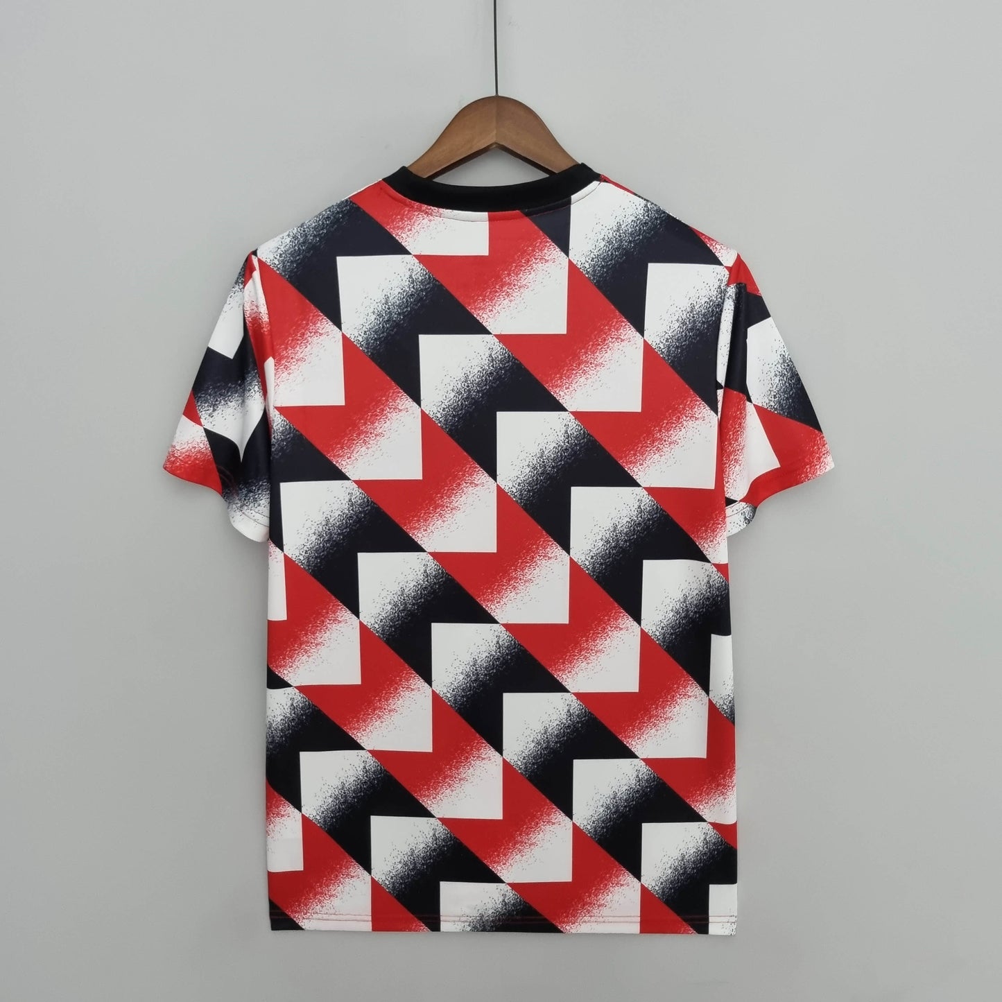 2022/2023 Manchester United Training Suit Red White Black Geometric Pattern 1:1 Thai Quality