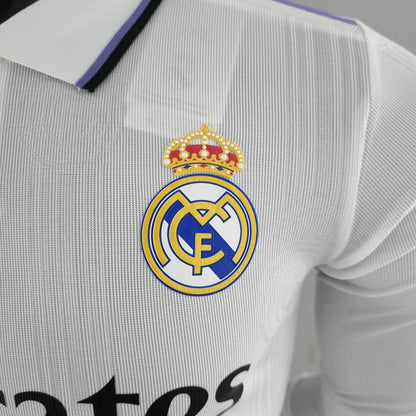 2022/2023 Long Sleeve Player Version Real Madrid Home