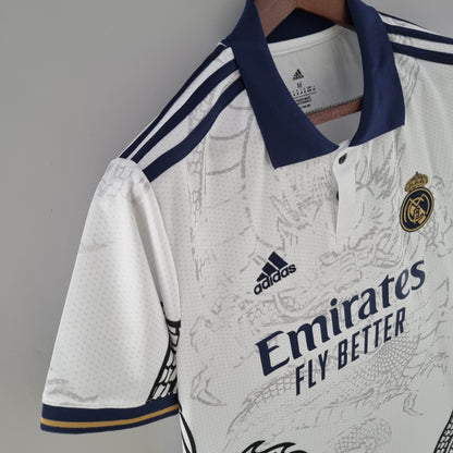 2022/2023 Real Madrid Chinese Dragon Football Shirt White