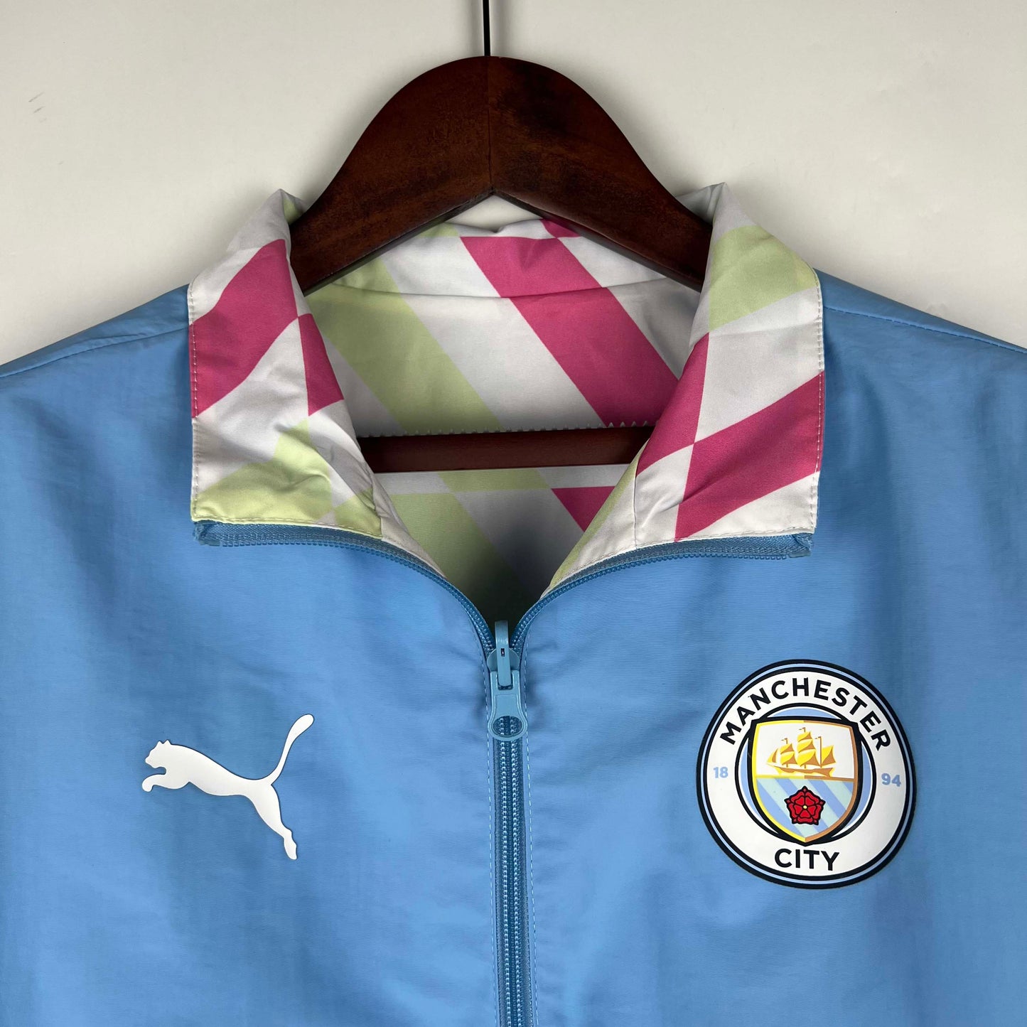 2023/2024 Manchester City Reversible Windbreaker Blue Soccer Jersey 1:1 Thai Quality