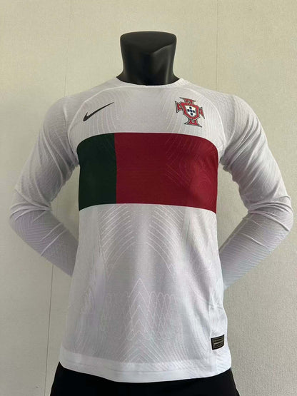 2022 FIFA World Cup Player Version Long Sleeves Portugal Away Football Shirt 1:1 Thai Quality