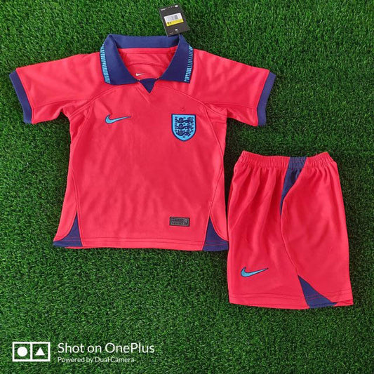 2022 FIFA World Cup England Away Football Jersey Kids Size