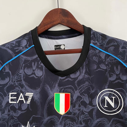 2023/2024 Napoli Halloween Special Edition Black Soccer Jersey 1:1 Thai Quality