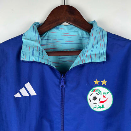 2023-2024 Algeria National Reversible Windbreaker Blue Soccer Jersey 1:1 Thai Quality