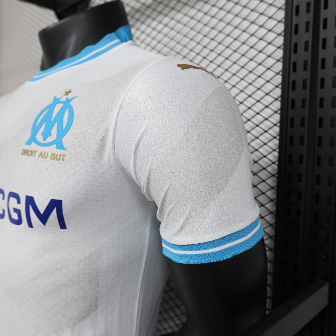 2023/2024 Player Version Olympique de Marseille Home Football Jersey