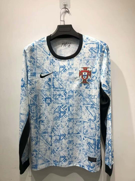 2024 Long Sleeve Portugal Away Football Shirt 1:1 Thai Quality