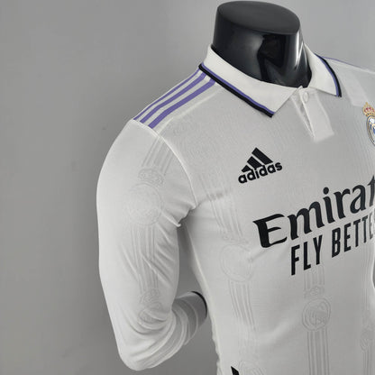 2022/2023 Long Sleeve Player Version Real Madrid Home