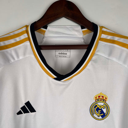 2023/2024  Long Sleeve Real Madrid Home Football Shirt1:1 Thai Quality