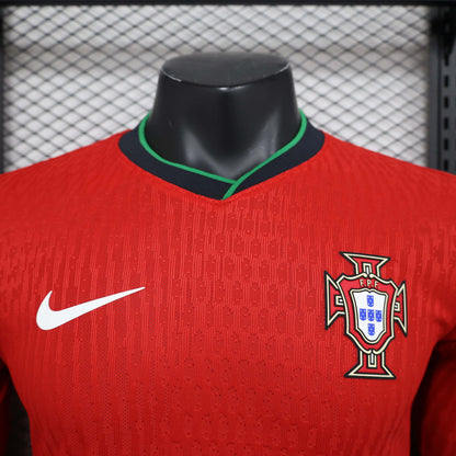 2024 Player Version Long Sleeve Portugal Home Football Shirt 1:1 Thai Quality