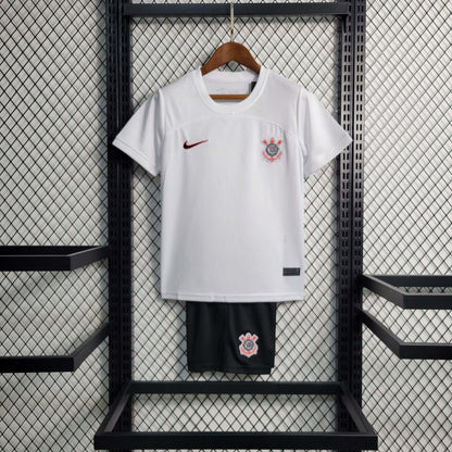 2023/2024 Corinthians Home Football Shirt 1:1 Thai Quality Kids Size