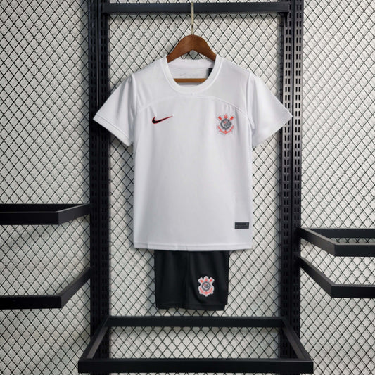 2023/2024 Corinthians Home Football Shirt 1:1 Thai Quality Kids Size